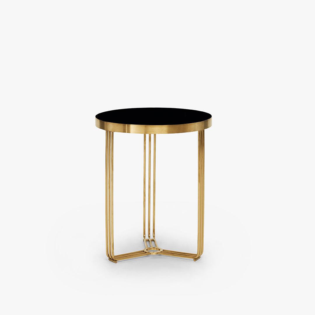 Finn Brass Frame Side Table - Gillmore Space