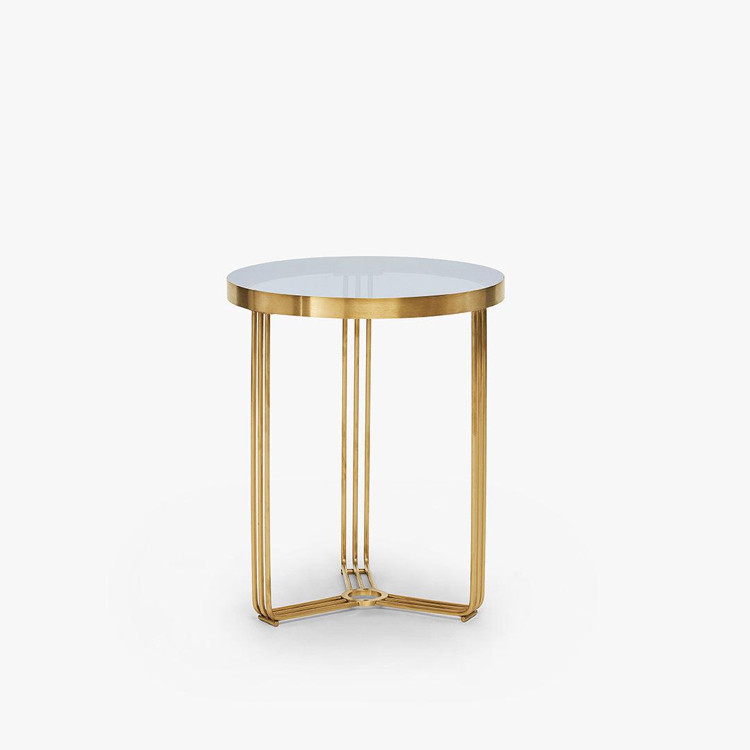 Finn Brass Frame Side Table - Gillmore Space