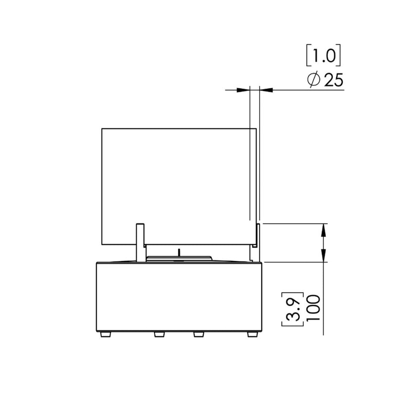Fire T-Lite 8 Bioethanol Fire - EcoSmart Fire