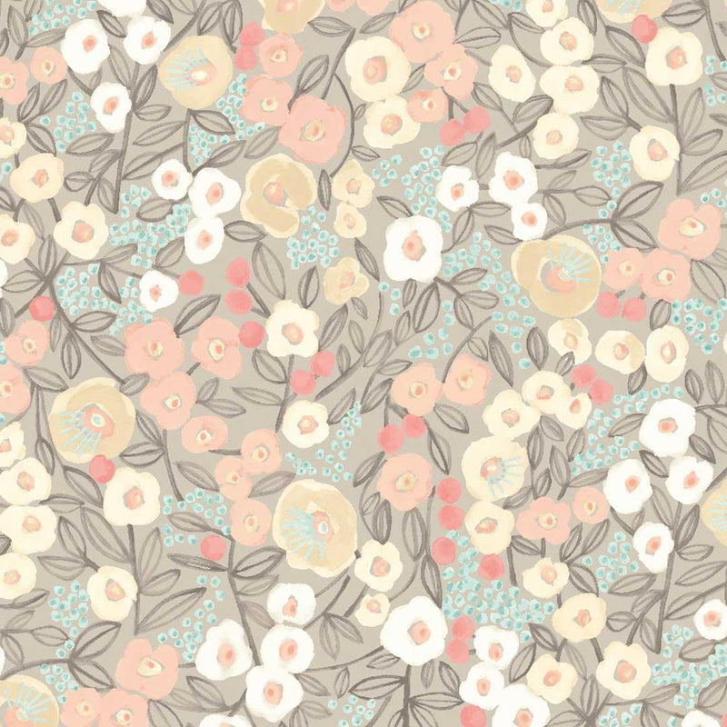 Flora Ditsy Wallpaper - Glasshouse Collection - Ohpopsi