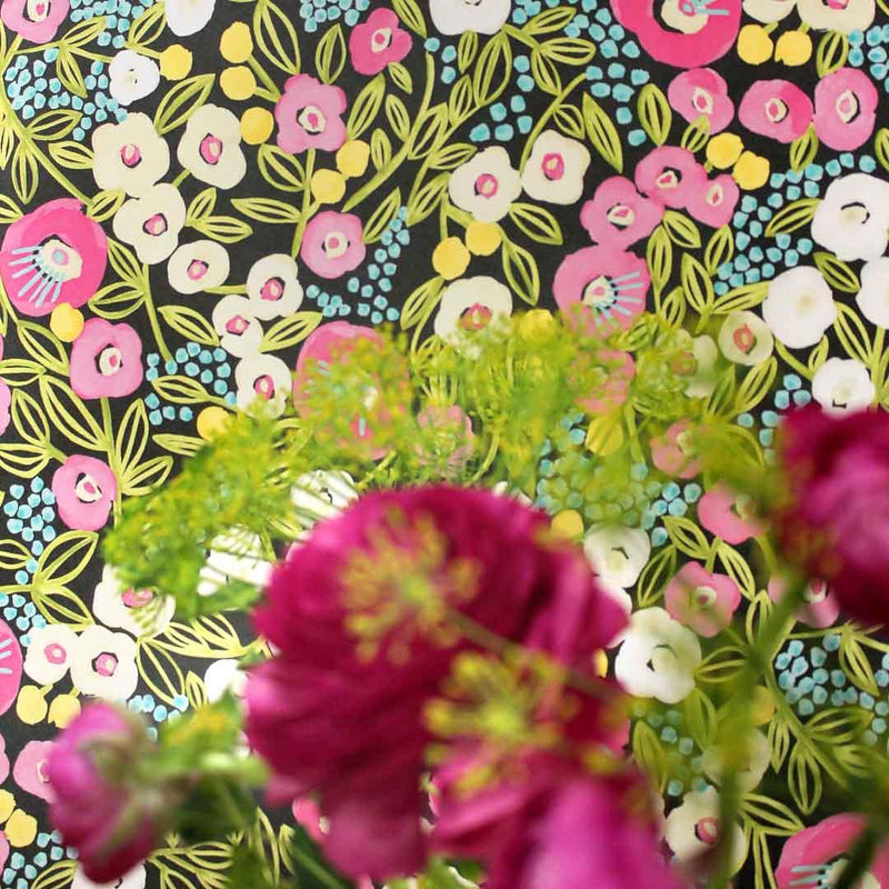 Flora Ditsy Wallpaper - Glasshouse Collection - Ohpopsi
