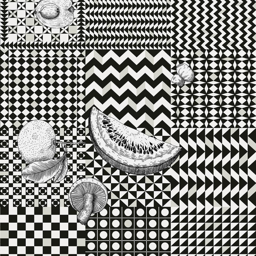 Frutta e Geometrico Wallpaper - Fornasetti Senza Tempo II - Cole & Son
