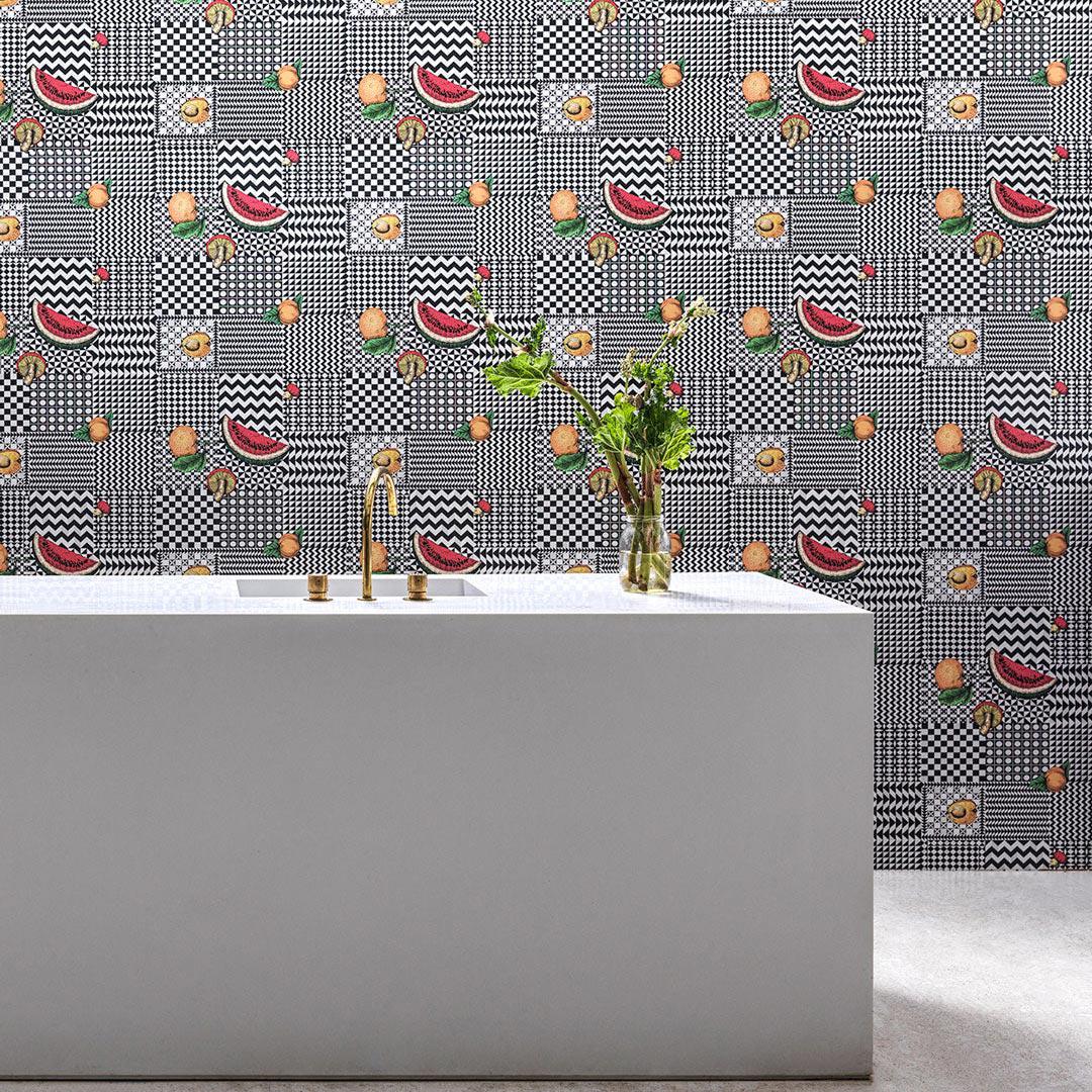 Frutta e Geometrico Wallpaper - Fornasetti Senza Tempo II - Cole & Son