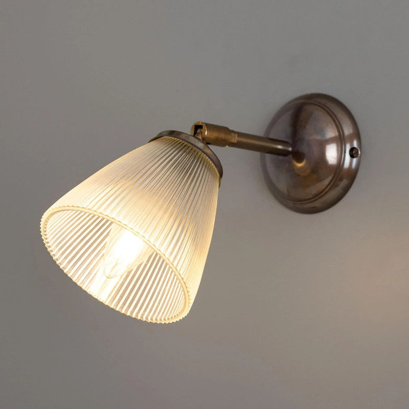 Gadar Art Deco Holophane Wall Light - Mullan Lighting