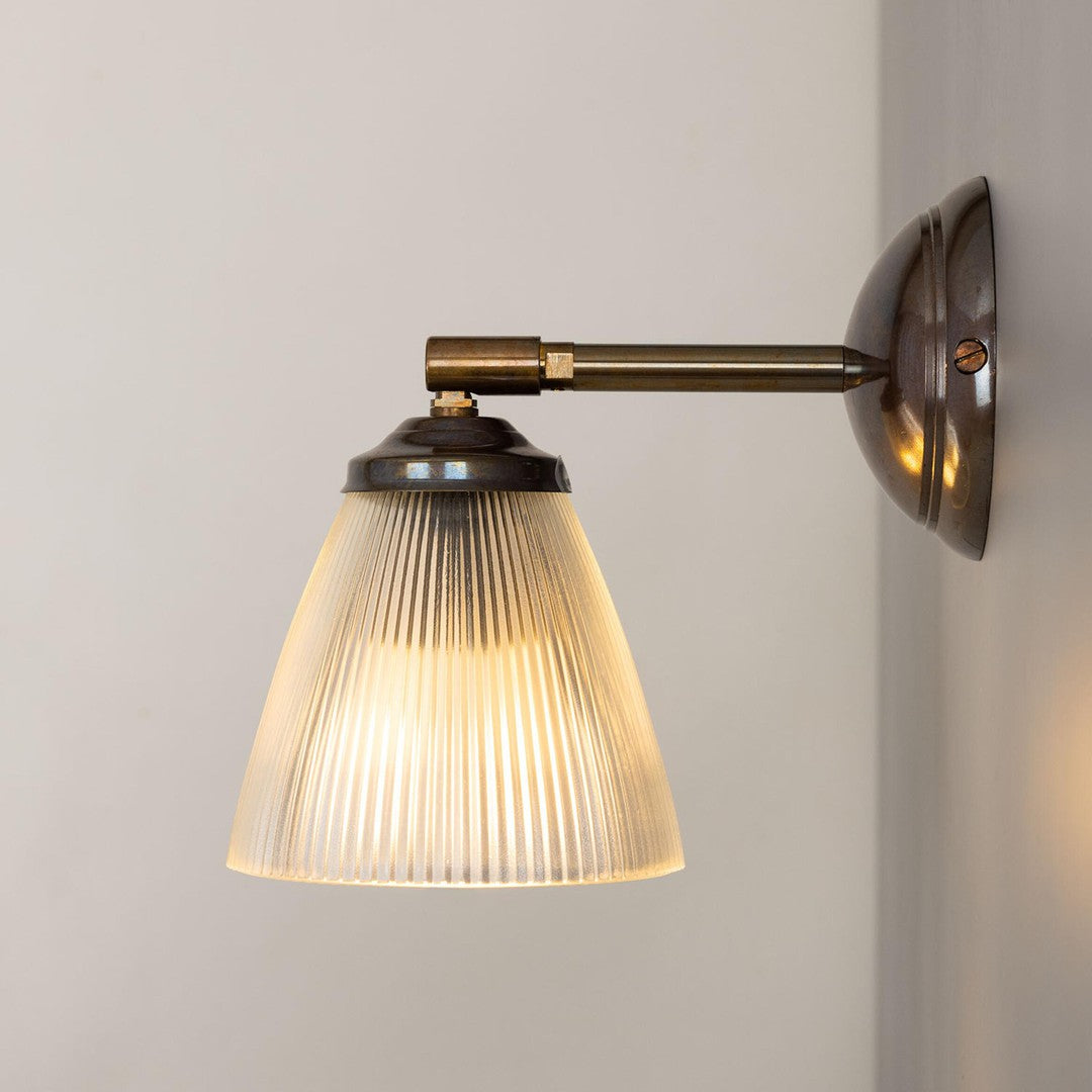Gadar Art Deco Holophane Wall Light - Mullan Lighting