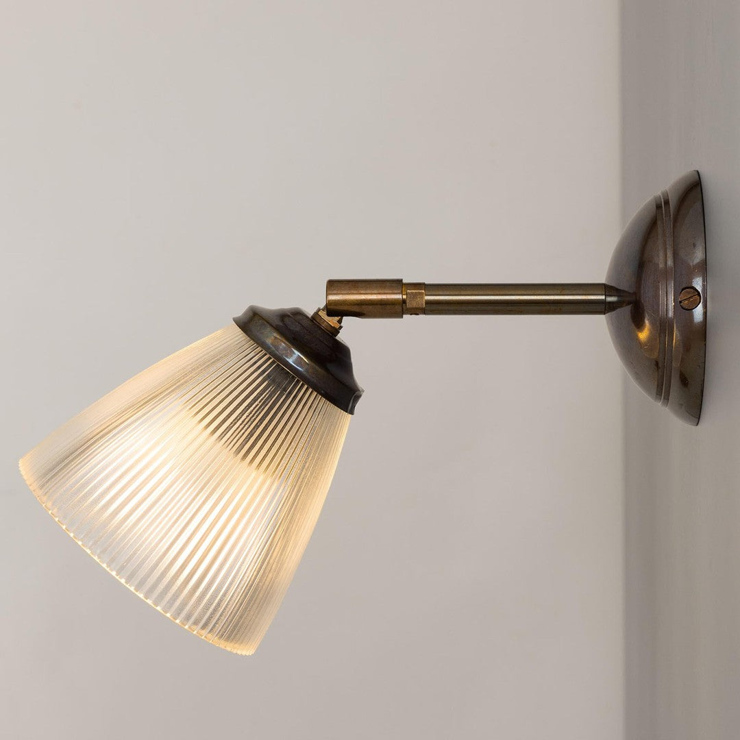 Gadar Art Deco Holophane Wall Light - Mullan Lighting