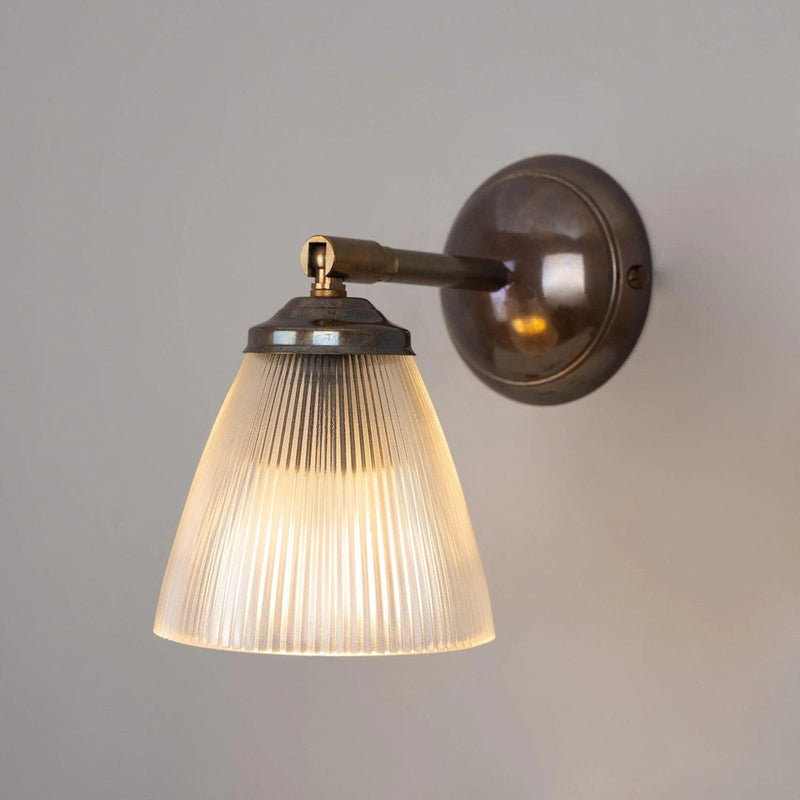 Gadar Art Deco Holophane Wall Light - Mullan Lighting