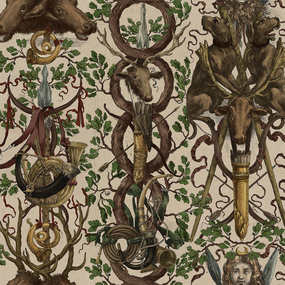 Ganghofer Hunt Wallpaper - Set of 3 Rolls - Mind The Gap