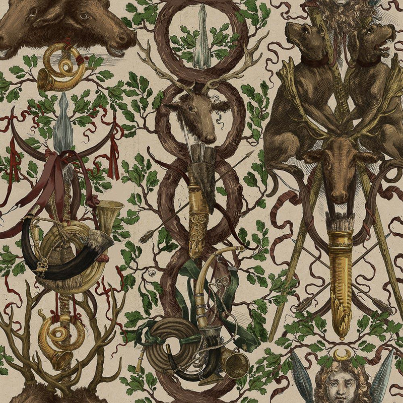 Ganghofer Hunt Wallpaper - Set of 3 Rolls - Mind The Gap