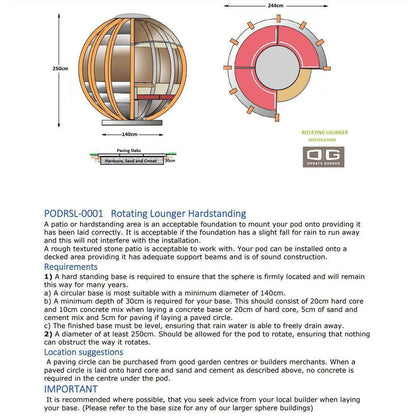 Garden Pod - The Rotating Lounger