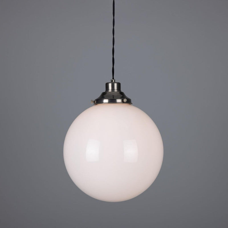 Gentry 30cm Opal Glass Globe Pendant Light