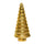 Gold & Green Glass Xmas Tree Ornament