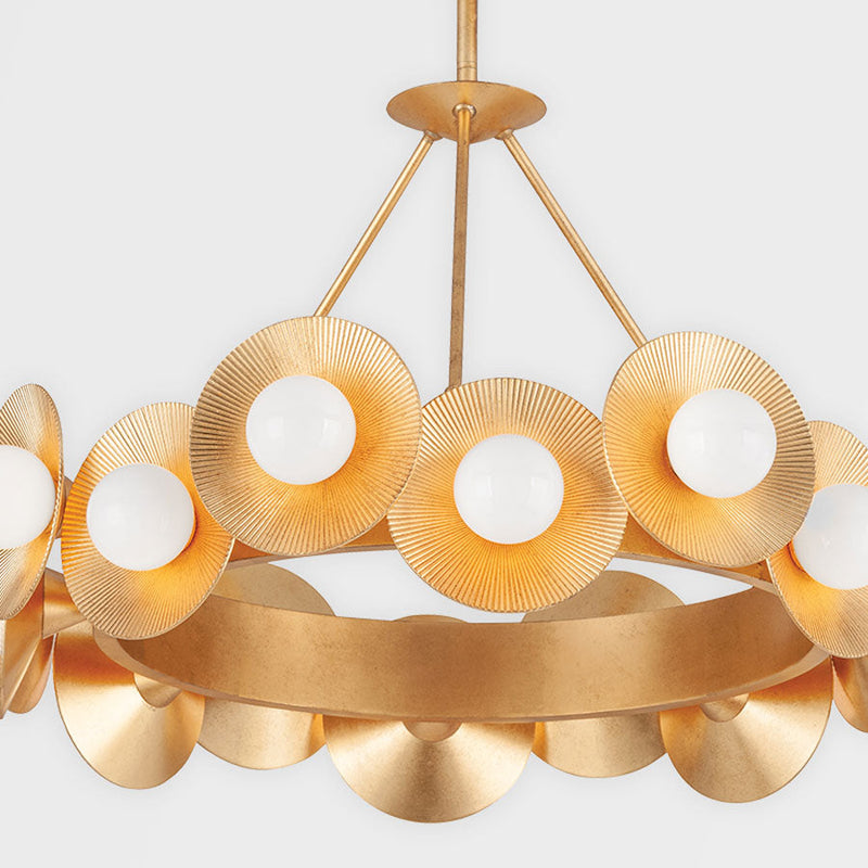 Gold Leaf Emerald Chandelier - Hudson Valley Lighting