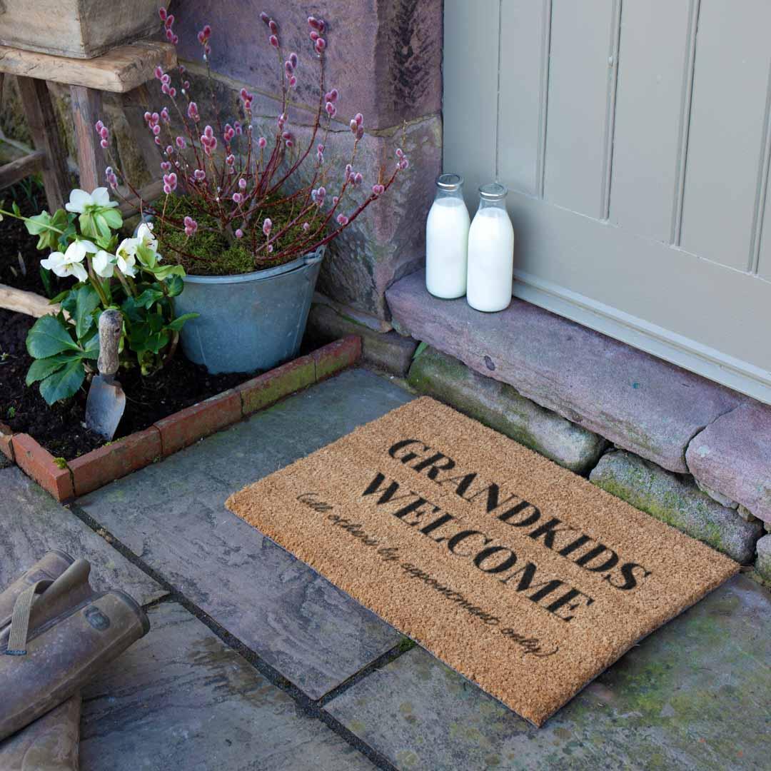 Grandkids Welcome Doormat