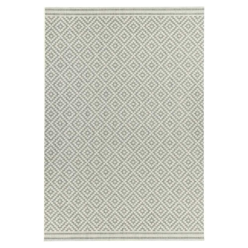 Grey Diamond Outdoor Rug