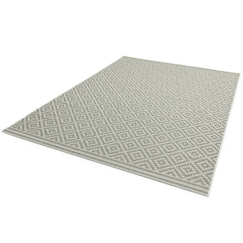 Grey Diamond Outdoor Rug