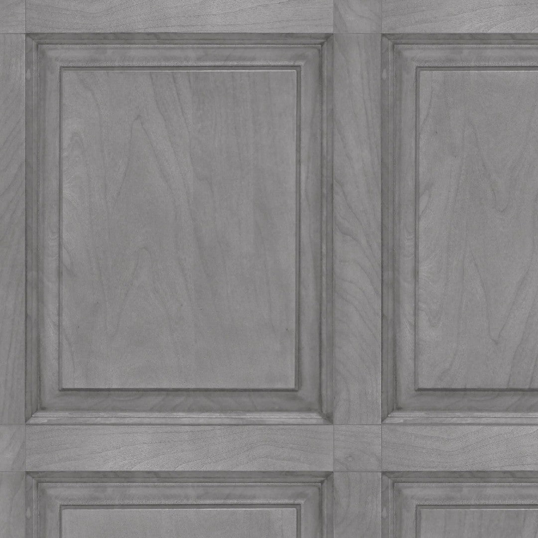 Grey Wood Panelling Wallpaper