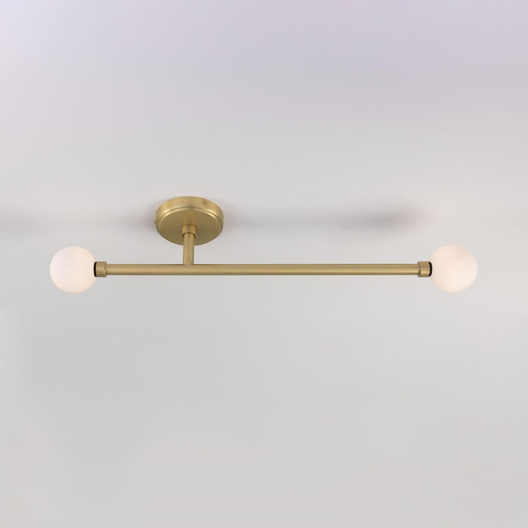 Gunning Brass Slim Bathroom Ceiling Light