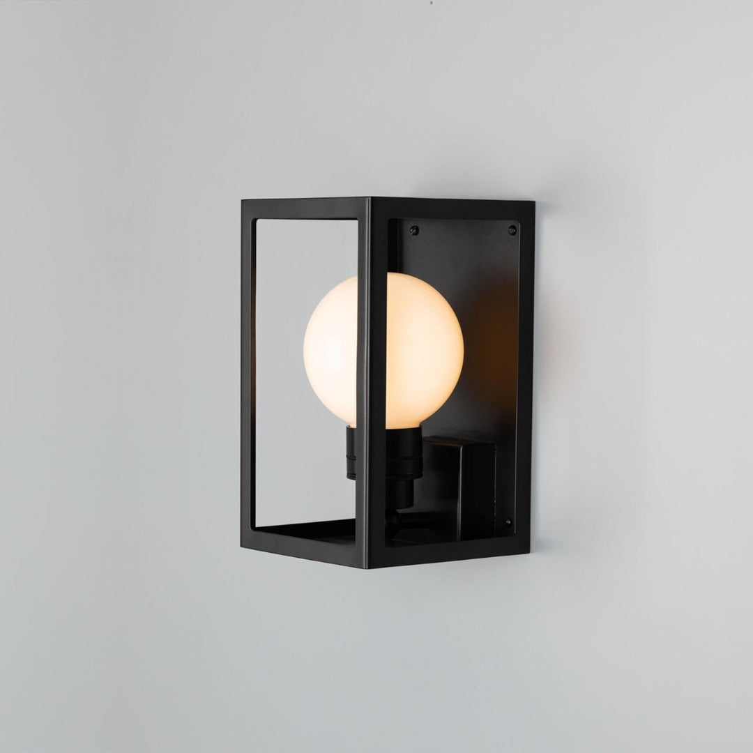 Hamilton Outdoor Lantern Wall Light IP65 - Black