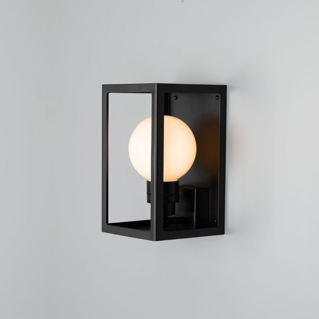 Hamilton Outdoor Lantern Wall Light IP65 - Black