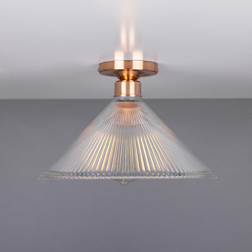 Hanoi Vintage Flush Ceiling Light - Mullan Lighting