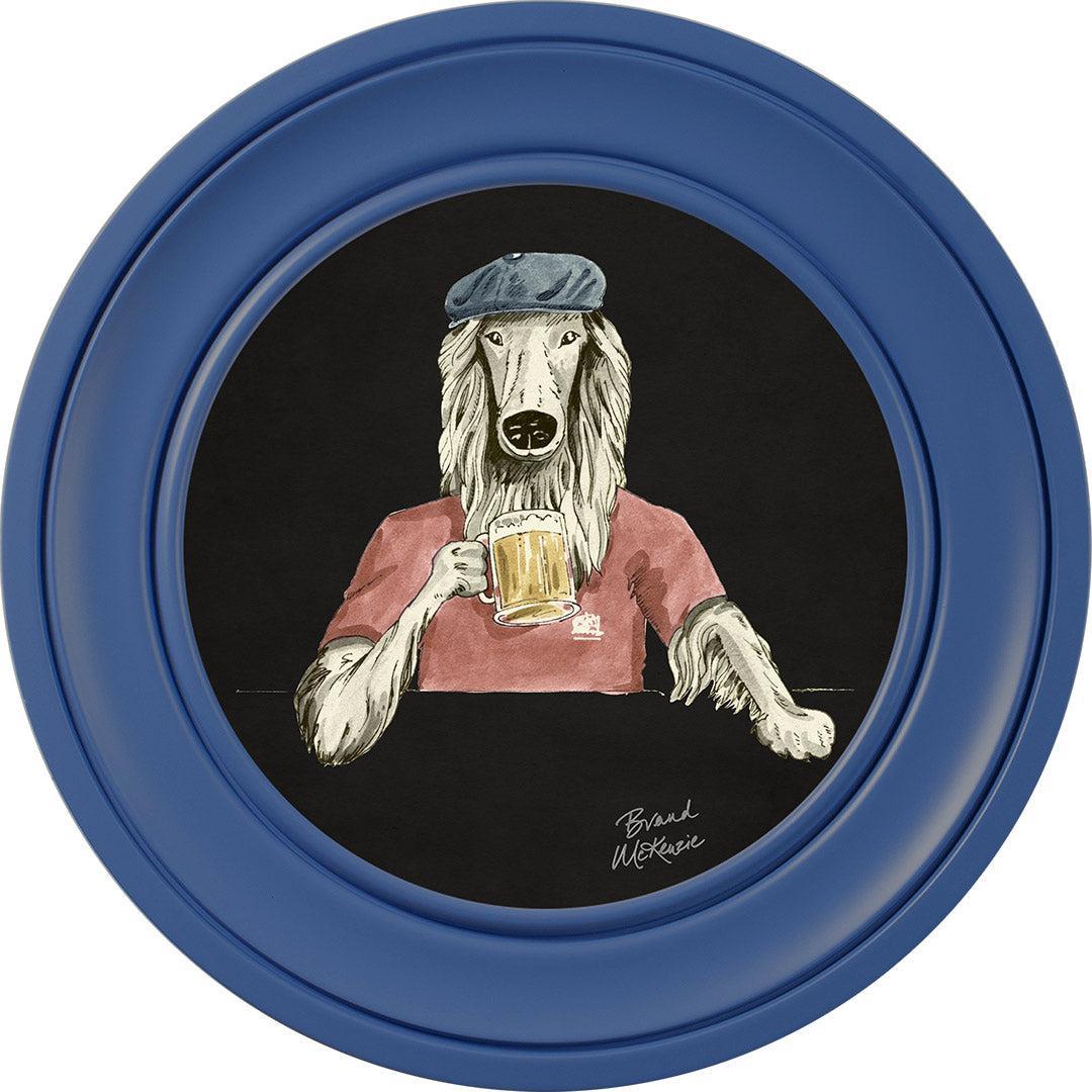 Happy Hour - Bruce on Charcoal Black - Brand McKenzie Framed Art Prints