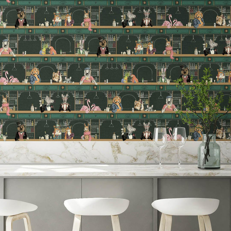 Happy Hour Wallpaper - Club Green - Brand Mckenzie