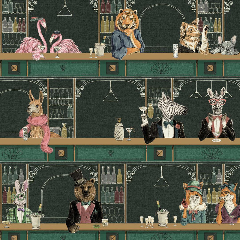 Happy Hour Wallpaper - Club Green - Brand Mckenzie