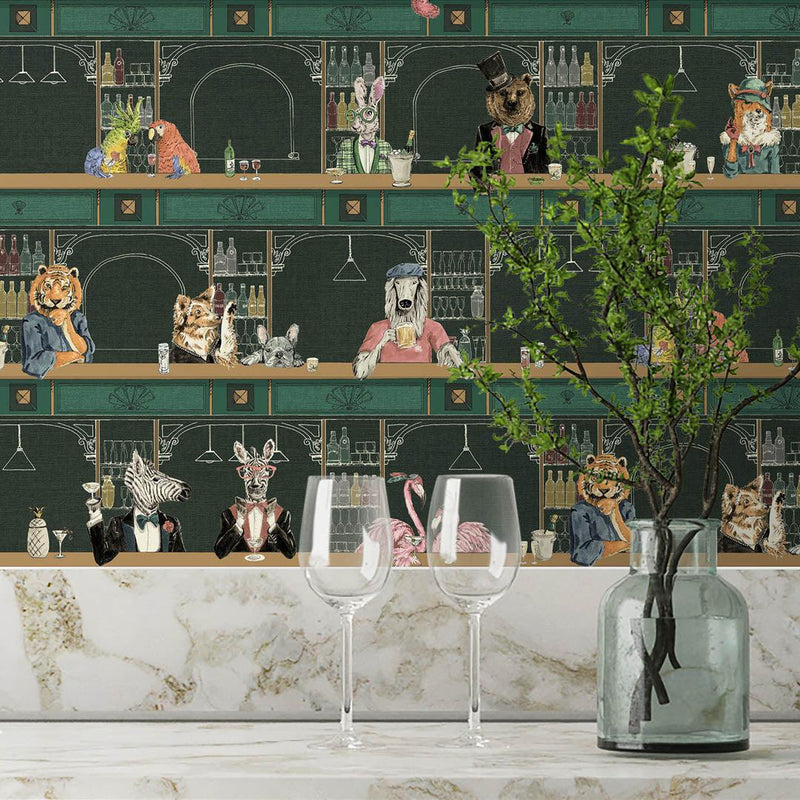 Happy Hour Wallpaper - Club Green - Brand Mckenzie