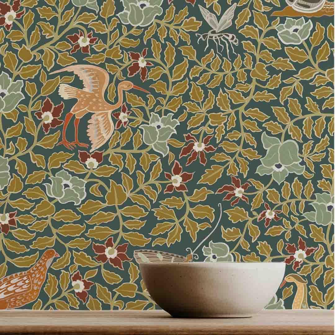 Haresfield Walk Wallpaper - Alma Collection - Josephine Munsey