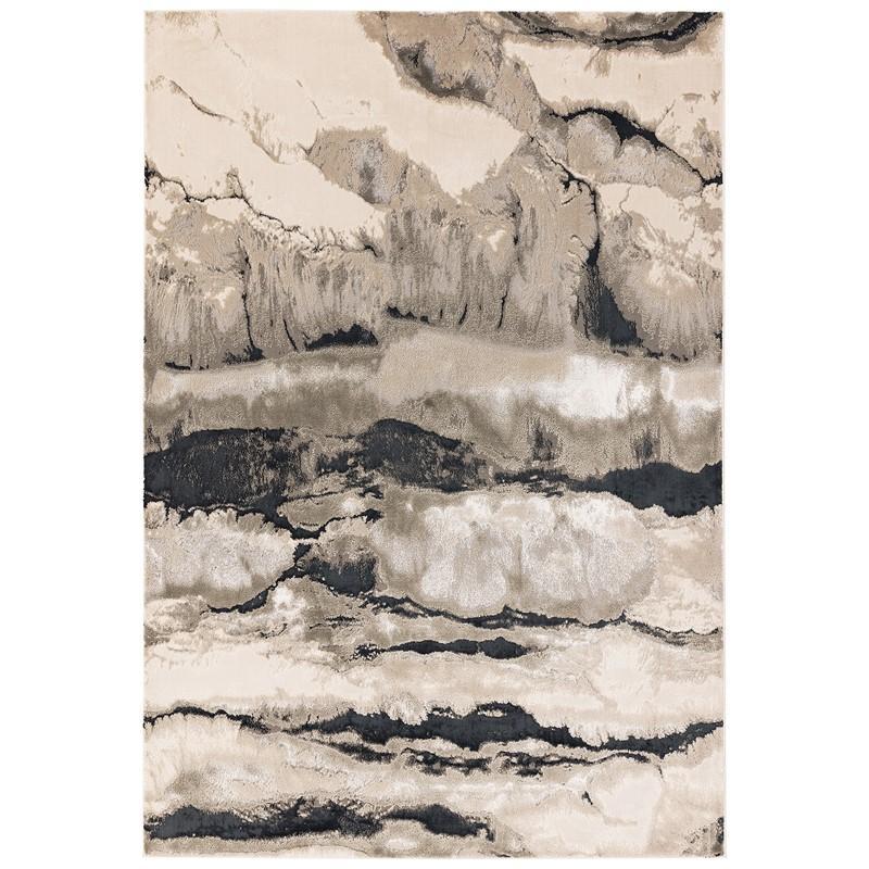 High Shine Quartz Abstract Rug