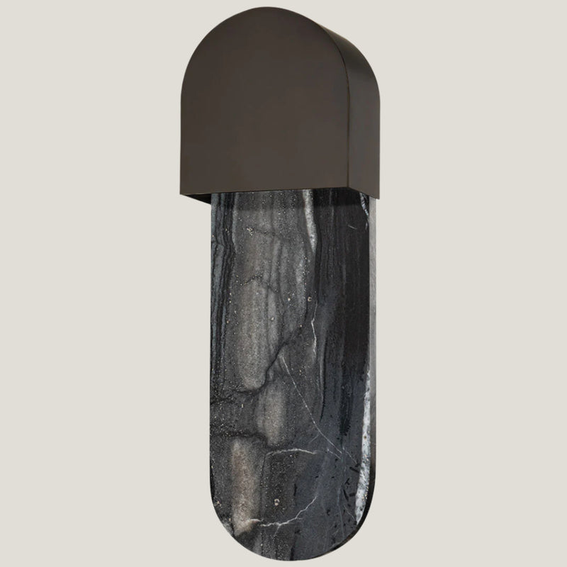 Hobart Marble Wall Light - Black Brass - Hudson Valley Lighting