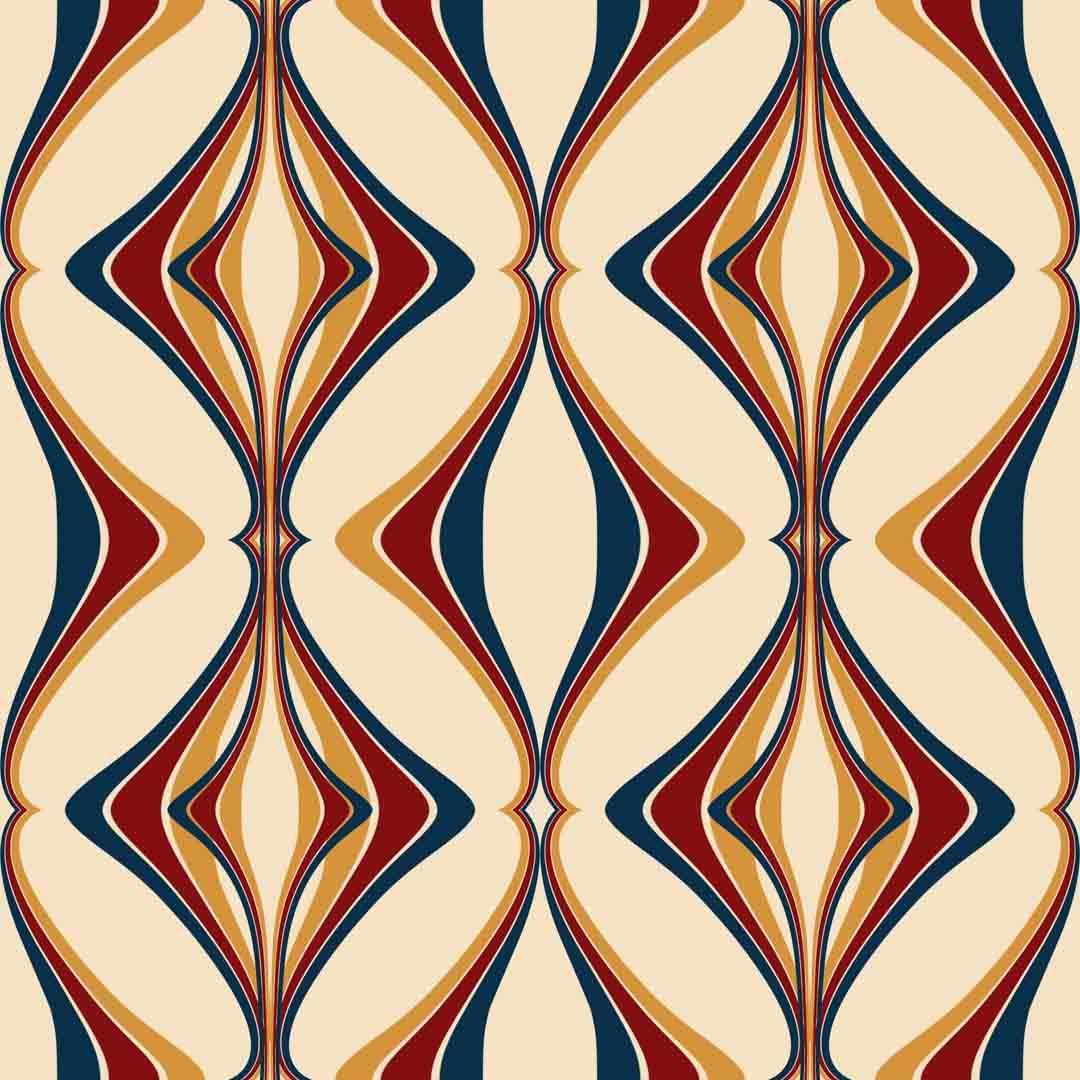 Hourglass Wallpaper - Deco Jewel - Liberty James Studio