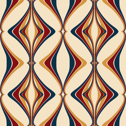 Hourglass Wallpaper - Deco Jewel - Liberty James Studio