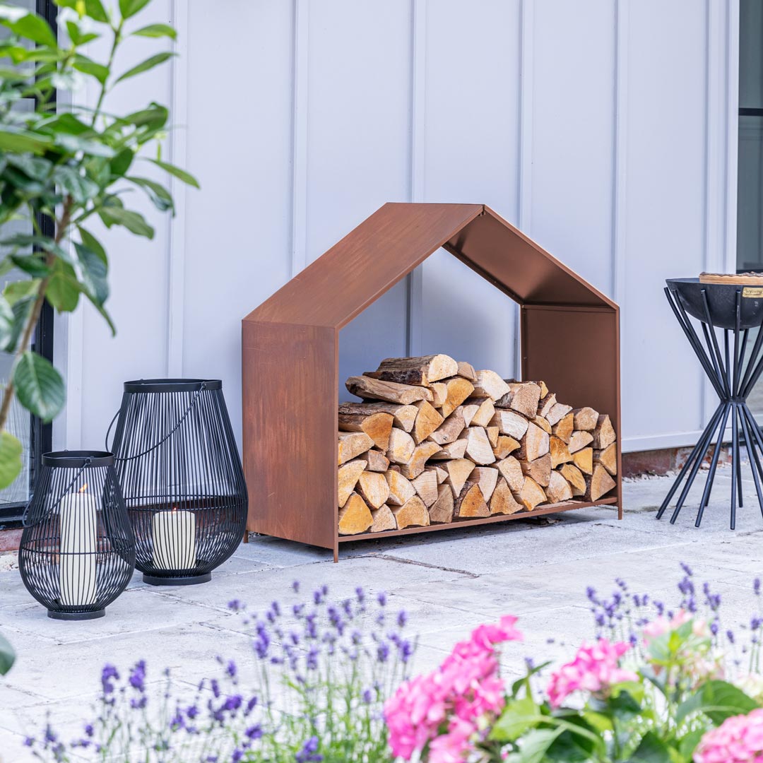 House Outdoor Log Holder