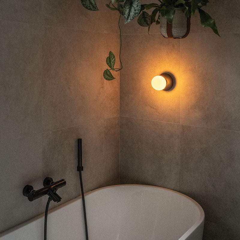 Humble Bee Wall Light Black Frosted