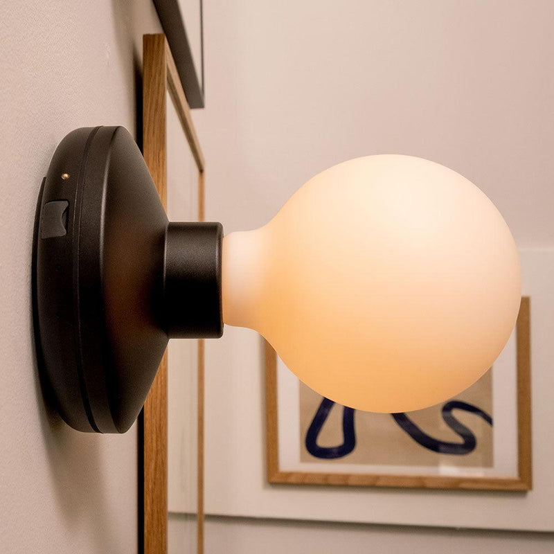 Humble Bee Wall Light Black Frosted