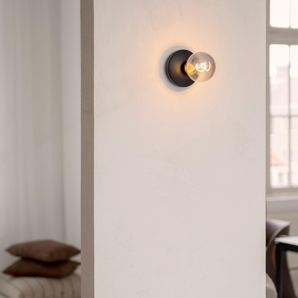 Humble Bee Wall Light Black Smoked