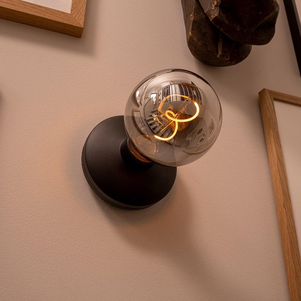 Humble Bee Wall Light Black Smoked