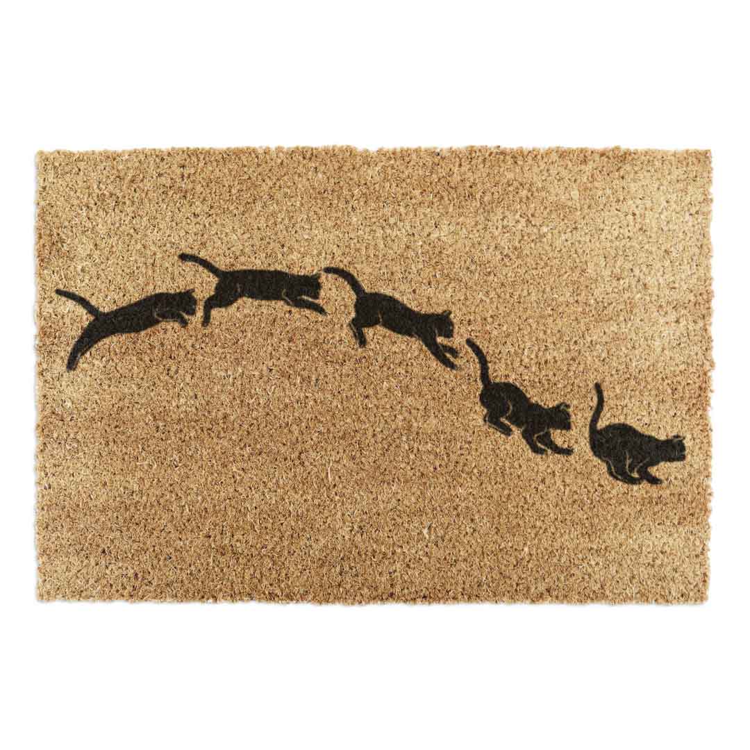 Jumping Cats Doormat