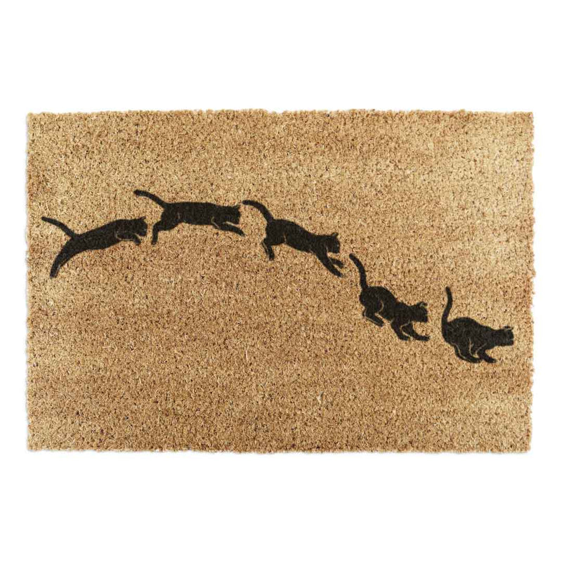 Jumping Cats Doormat