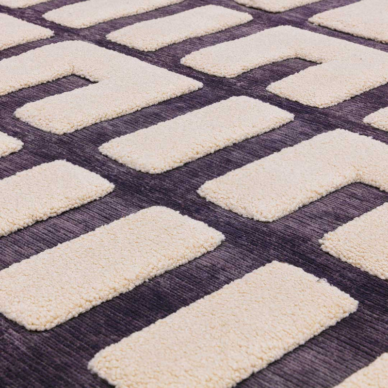 Junction Rug - Ivory and Charcoal