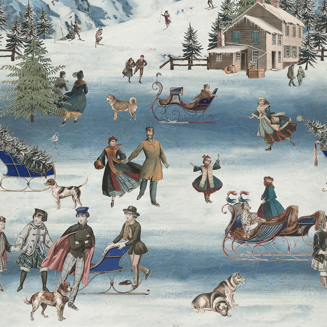 Kaprun Ski Scene Wallpaper - Set of 3 Rolls - Mind The Gap