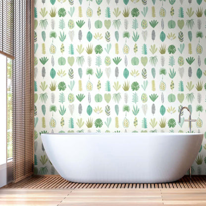 Leaf Boogie Wallpaper - Glasshouse Collection - Ohpopsi