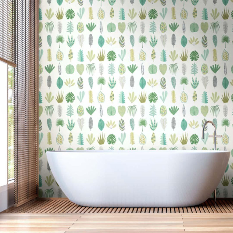 Leaf Boogie Wallpaper - Glasshouse Collection - Ohpopsi