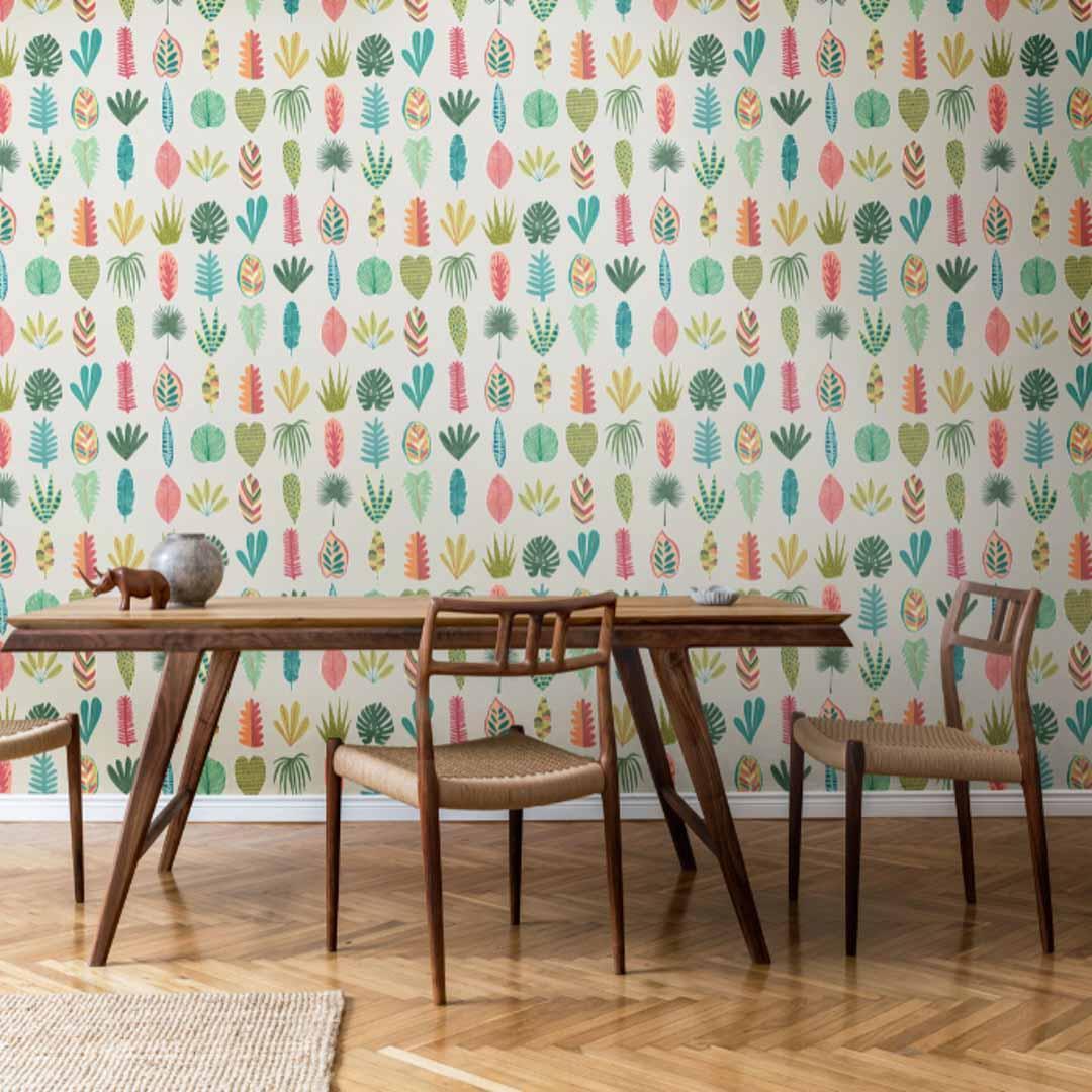 Leaf Boogie Wallpaper - Glasshouse Collection - Ohpopsi