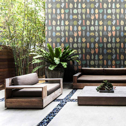 Leaf Boogie Wallpaper - Glasshouse Collection - Ohpopsi