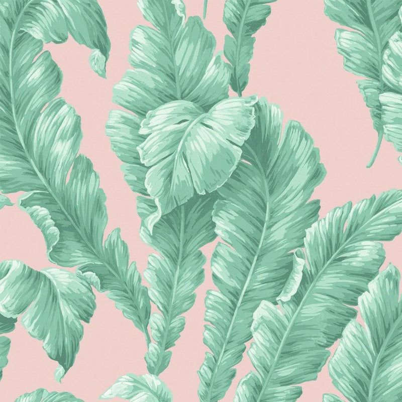 Lets Go Bananas Wallpaper - Mint/Blush