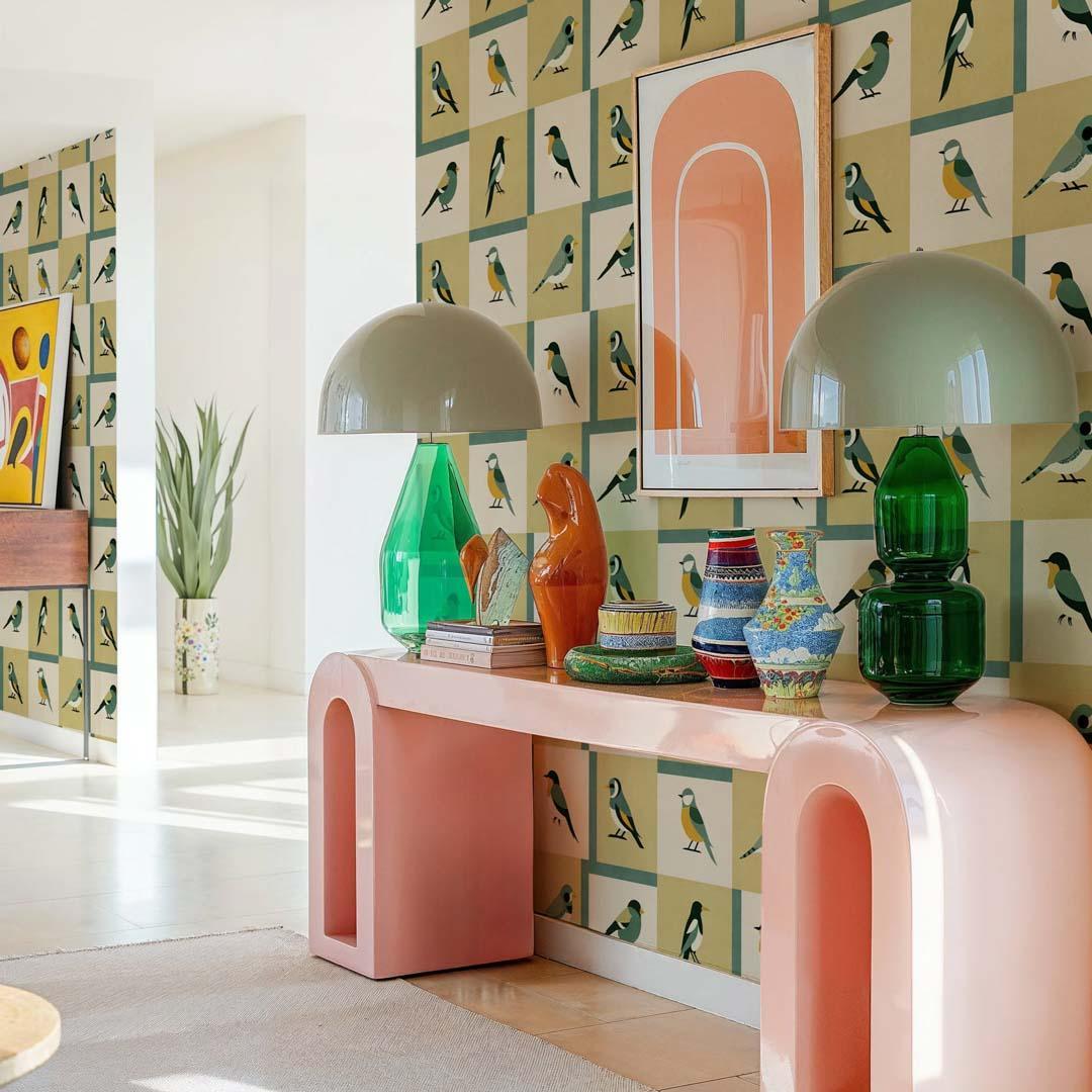 Like a Bird Wallpaper - Coco Dávez Colortherapills Collection - Coordonne