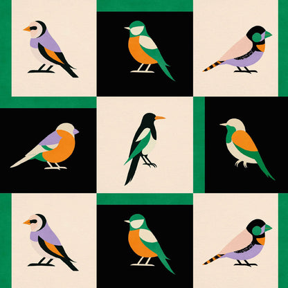 Like a Bird Wallpaper - Coco Dávez Colortherapills Collection - Coordonne